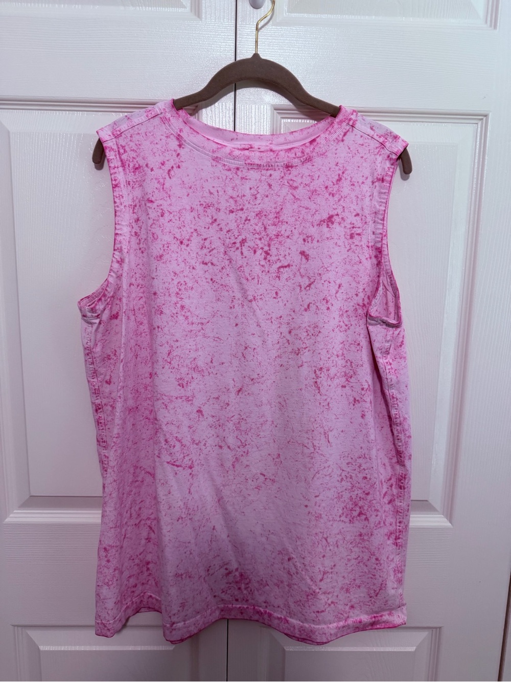 Lululemon All Yours Organic Cotton Tank Top in Pink Organza Size XL VGUC